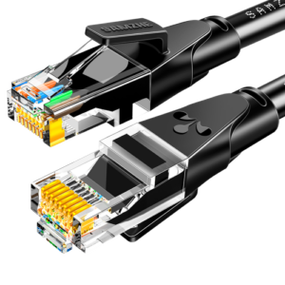 速8芯双绞工程家用电脑宽带监控电脑网络跳线成品网线黑色05米wd6005